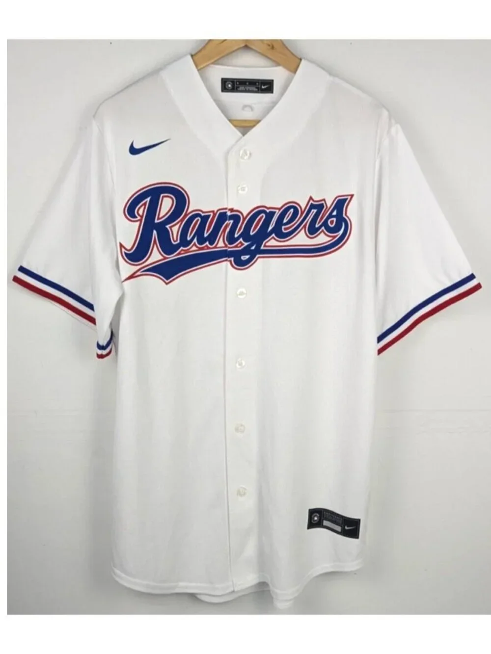 New - Men's Medium - Nike Texas Rangers Home White Jersey
